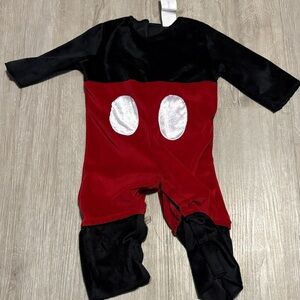 Disney Red and Black Costume Onesie-missing hat